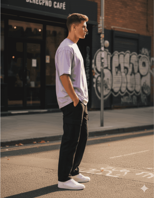 Cheers Lavender Oversized Classic T-Shirt - Image 2