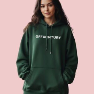 Plain Bottle Green Oversized Hoodie