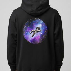 Astronaut Black Oversized Hoodie