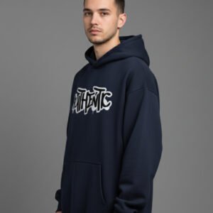 Authentic Navy Blue Oversized Hoodie