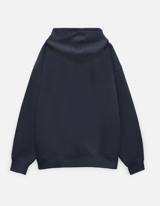 Champion Navy Blue Oversized Hoodie - Image 3