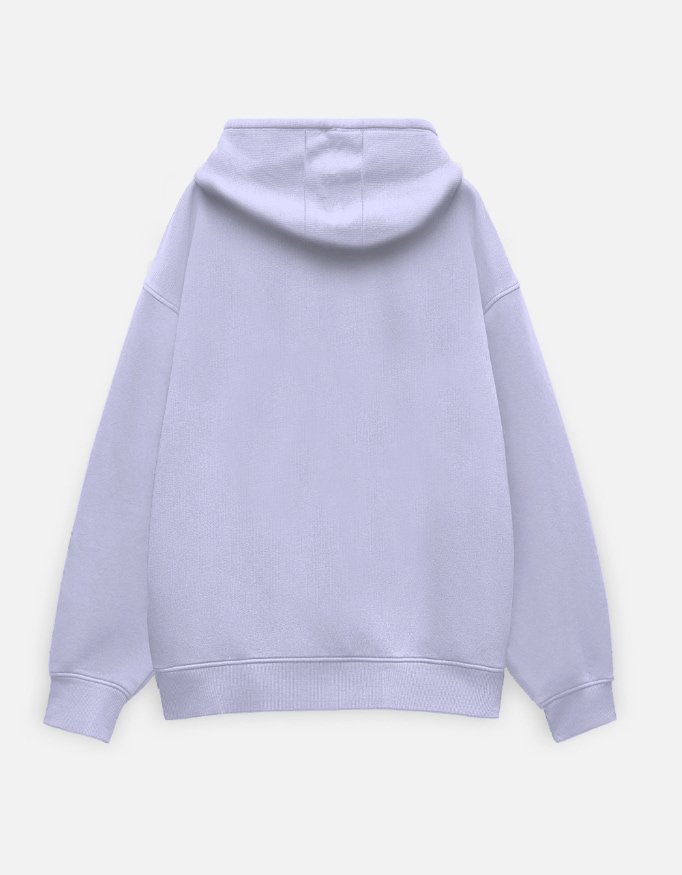 Death Skull Lavender Oversized Hoodie - Image 3