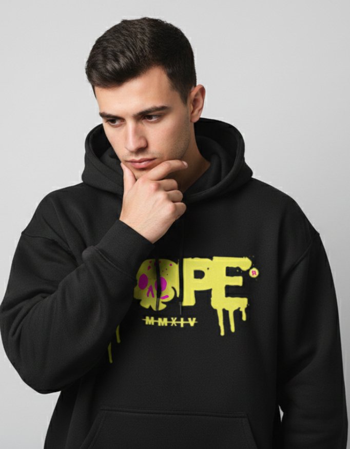Dope Black Oversized Hoodie