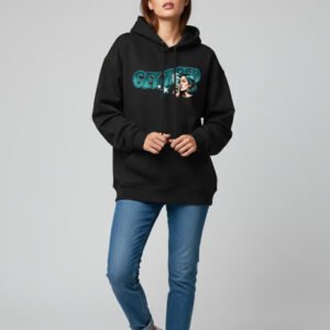 Get Tired Black Oversized Hoodie