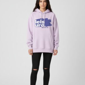 Leisure Light Baby Pink Oversized Hoodie