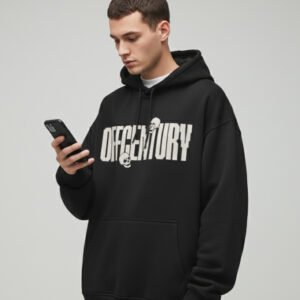 Offcentury Skull Edition Black Oversized Hoodie