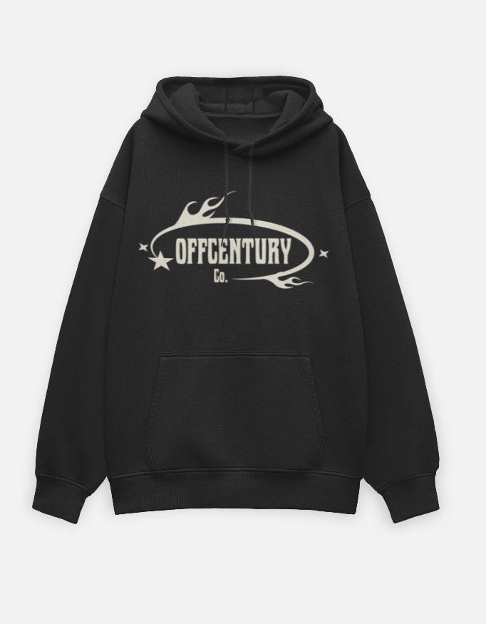 Offcentury Co. Black Oversized Hoodie - Image 2