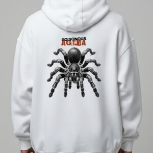 Poisonous Agenda White Oversized Hoodie