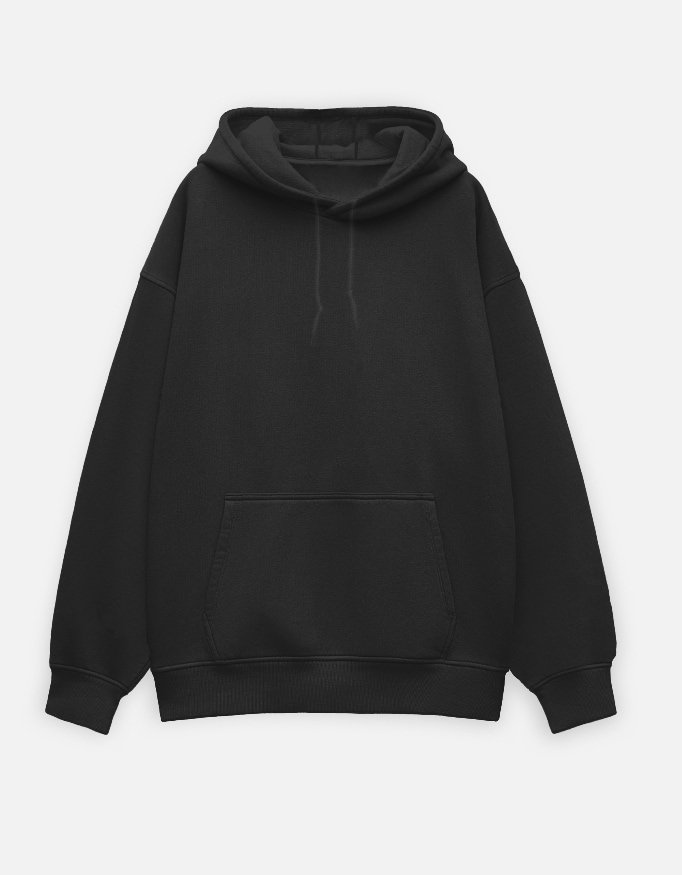 Rebel Roses Black Oversized Hoodie - Image 3
