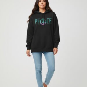 Reggae Peace Black Oversized Hoodie