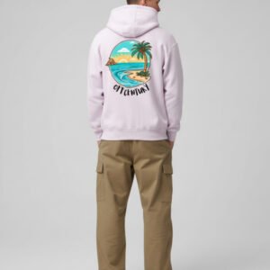 Riverside Light Baby Pink Oversized Hoodie