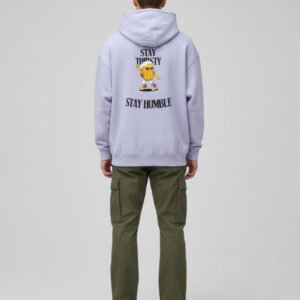 Stay Thirsty Stay Humble Lavender Oversized Hoodie