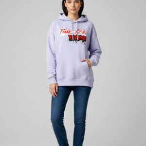 Time for Revenge Lavender Oversized Hoodie UH32